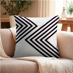 Наволочка декоративная Этель Геометрия «Абстракция» 40×40 см, велюр