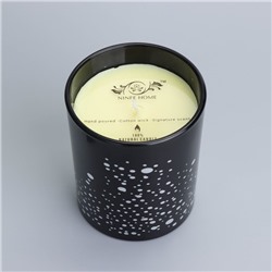 Ароматическая свеча в стакане Silver Spot, ежевика, чёрный стакан