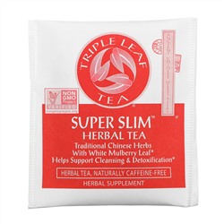 Triple Leaf Tea, Super Slim, травяной чай, без кофеина, 20 чайных пакетиков, 33 г (1,6 унции)