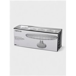 Блюдо на ножке, 31×10.5×11.5 см, стекло, прозрачное