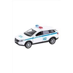 Игрушка модель машины 1:34-39 LADA VESTA SW CROSS полиция ДПС WELLY, 267380
