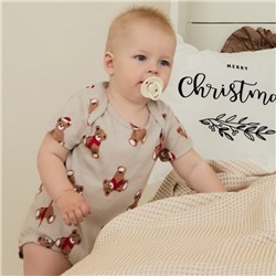 Боди детское «Крошка Я. Новогодние медвежата», рост 62-68 см