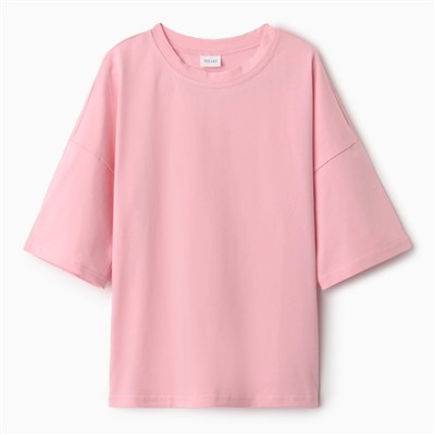 Футболка детская MINAKU:Basic line kids, цвет пыльная роза, рост 104 см