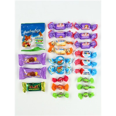 Сладкий детский новогодний подарок «Весёлого нового года», конфеты 300 г, 3Д конструктор