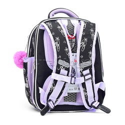 Рюкзак "Junior. Ballet Academy" школьный жесткий 35x27x13 см (14 л) вес 800 г, 1 отделение на молнии с разделителями для учебников, с органайзером, 1 отделение для формата A4, 2 боковых кармана сеточкой на резинке, эргономичная формоустойчивая спинка с дв