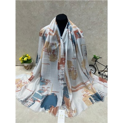 Легкий платок на голову и шею, мультицвет