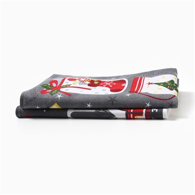 Набор новогодних кухонных полотенец Доляна «Волшебного года» 35×60 см-2 штуки, 100% хлопок