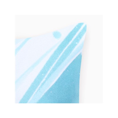 Наволочка декоративная новогодняя «Этель. Snowboarding dogs» 40×40 см, велюр