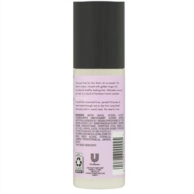 Love Beauty and Planet, Несмываемый выпрямляющий крем для волос Soothe & Serene, «Аргановое масло и лаванда», 118 мл