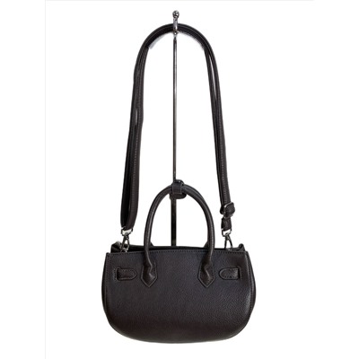 Женская сумка из искусственной кожи, цвет  темно-серый