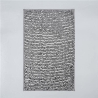 Коврик для дома Доляна «Букли длинные», 50×80 см, серый
