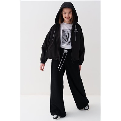 Куртка текстильная с полиуретановым покрытием для девочек (ветровка) PLAYTODAY, 1240104