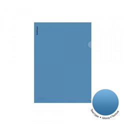 Папка-уголок (плотная)  А4 "Glossy Classic" 50153 полупрозрачная синяя ErichKrause