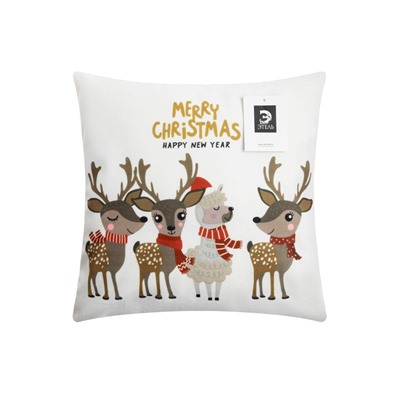 Наволочка декоративная новогодняя «Этель. Happy New Year!» 40×40 см, 100% п/э
