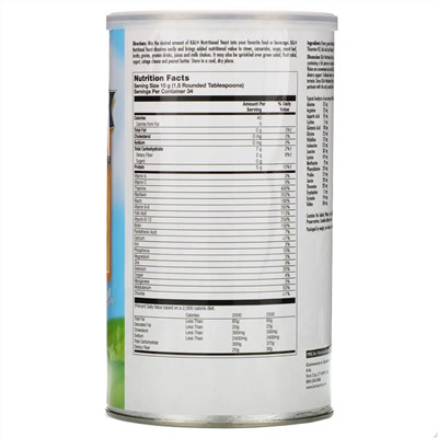 KAL, Nutritional, дрожжевые хлопья, несладкие, 340 г (12 унций)