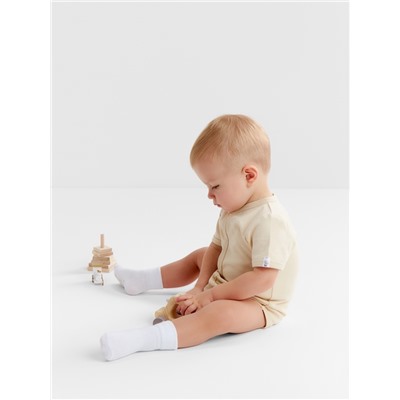 Боди детское MINAKU Nature, рост 54-56 см, бежевое