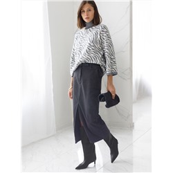 Свитер жаккардовой вязки с кашемиром