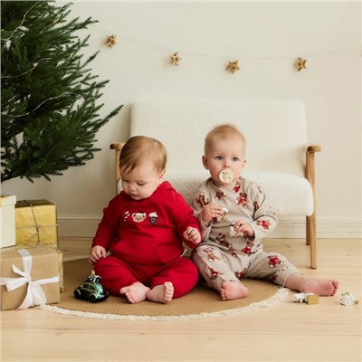 Костюм детский (кофта, штаны) «Крошка Я. Новогодние медвежата», рост 92-98 см