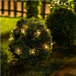 Садовая гирлянда на солнечной батарее «Пчёлки» Uniel, IP44, 3.8 м, теплый белый