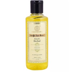Khadi Natural Травяной Гель для умывания лица 210мл
