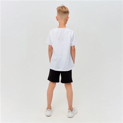 Футболка детская MINAKU, белая, рост 146 см