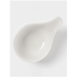 Соусник Доляна White Label, 60 мл, 12×8×6 см, фарфор, белый