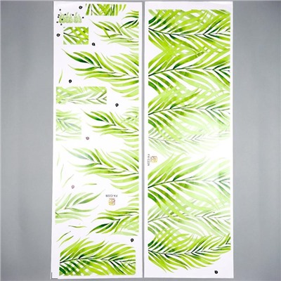 Наклейка интерьерная цветная «Ветки ивы», пластик, 30×90 см, набор 2 листа