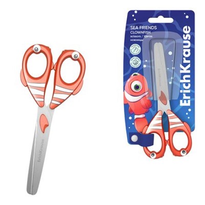Ножницы детские 135 мм Sea Friends "Clownfish" в блистере 60869 ErichKrause