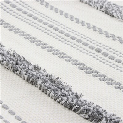 Наволочка декоративная с кисточками SL Home Line, 45×45 см, хлопок 100%, серая