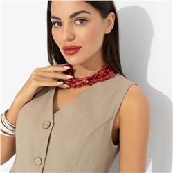 Жилет приталенный, Льняная сказка