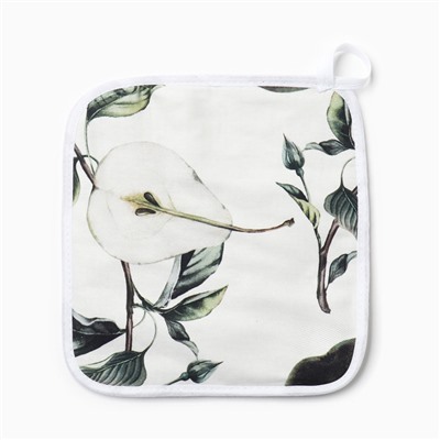 Кухонный набор «Этель. Груши»: полотенце 40×73 см, прихватка 19×19 см, фартук 60×65 см