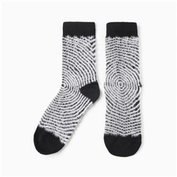 Носки женские махровые MINAKU, чёрные, размер 36-41