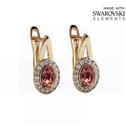 Серьги с кристаллами Swarovski