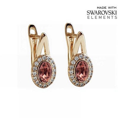 Серьги с кристаллами Swarovski