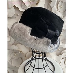 Мишель замша мех.норка Шапка женская (56-58)