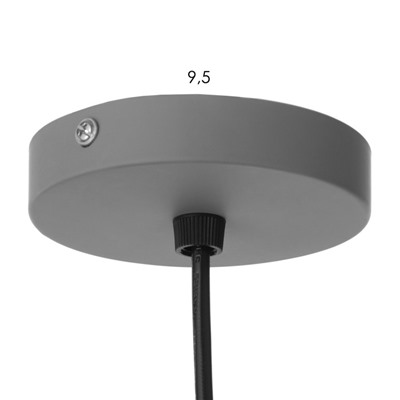 Светильник BayerLux «Туаз» Е27 40 Вт серый 25×25×13 см