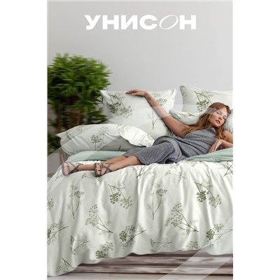 КПБ  сатин  Унисон 70х70 рис. 24480-1/24500-83 Botanica