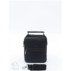 Сумка мужская кожаная 633M black Fuzhiniao