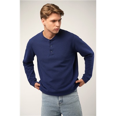 Мужской лонгслив на пуговицах Happyfox