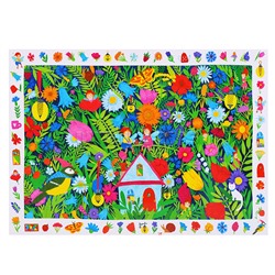 IQ Пазл с развивающей игрой 96 "Домик в цветах" 6+