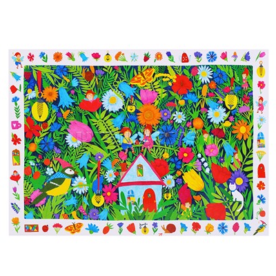 IQ Пазл с развивающей игрой 96 "Домик в цветах" 6+