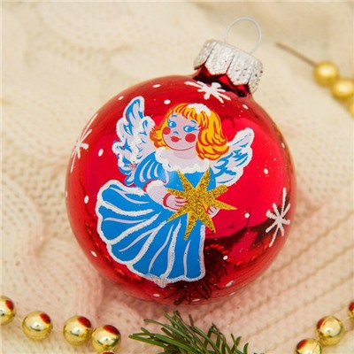 Ёлочные шары «Рождественские», d=6 см, набор 5 шт., МИКС