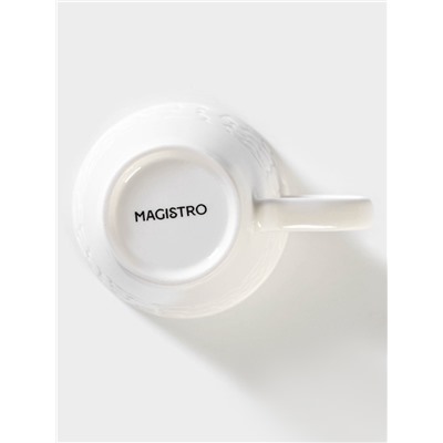 Кружка Magistro Rodos, 300 мл, фарфор, белая