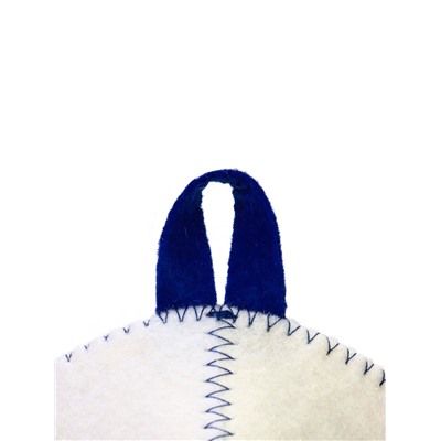 Шапка для бани и сауны «Русские традиции», полиэфир, шерсть, белая