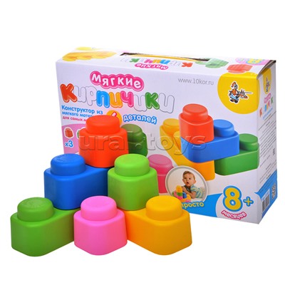 Мягкие кирпичики (6 дет.)