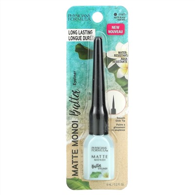 Physicians Formula, Matte Monoi Butter Eyeliner, Matte Black, 0.2 fl oz (6 ml)