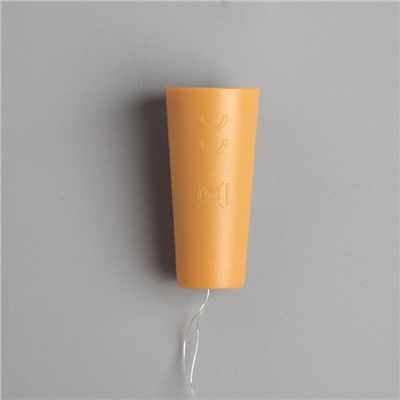 Гирлянда «Нить» 1 м роса с пробкой, IP20, серебристая нить, 10 LED, батарейки LR44×3 (в комплекте), свечение зелёное