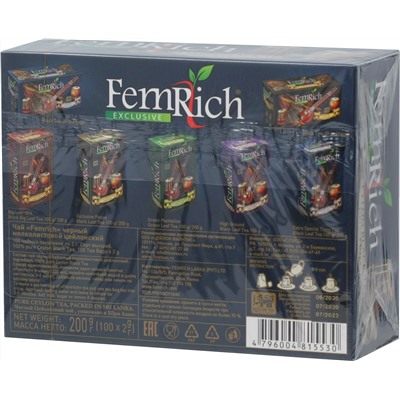FemRich. Exclusive. Ceylon Black карт.пачка, 100 пак.