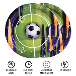Набор посуды одноразовой "Футбол" тарелки (10 шт)