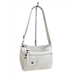 Женская сумка из искусственной кожи, цвет белый
